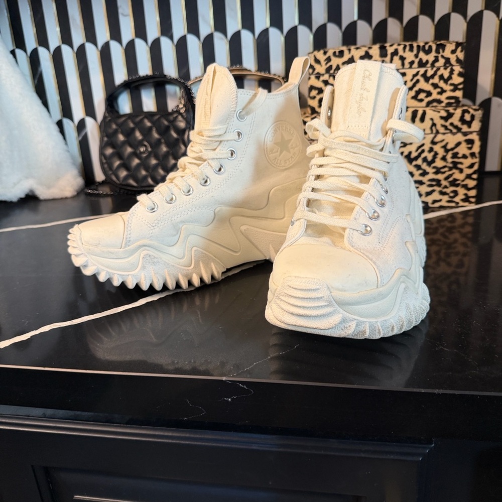 Converse Off-White High-Top Sneakers